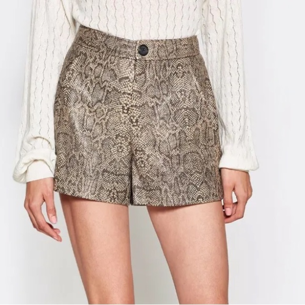 Joie Leather Shorts Size 00 NWT